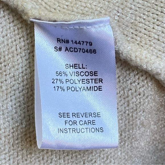 12th Tribe Global Soul Open Back Mini Bodycon Dress Chunky Knit Baggy Sleeves - Picture 8 of 15